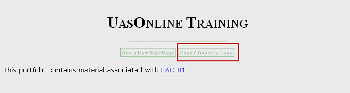 Copy/Import